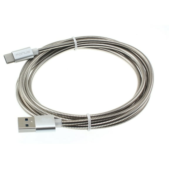 6ft Metal USB Cable Type-C Charger Cord Power Wire G9Y for Samsung Galaxy Tab S5e 10.5 S4 10.5 A 10.1 (2019) S9 Plus, S8 Plus, active S10e S10 Plus 5G Note 9 8 10 Plus Fold A9 A50 A20 A10e