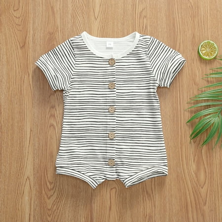 

Sunisery Newborn Baby Boys Girls Romper Sleeveless Vest Bodysuit Jumpsuit Outfits Overalls Clothes 0-24 M