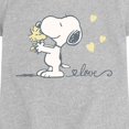 thumbnail image 2 of Peanuts - Snoopy & Woodstock Love Fitted Short Sleeve Graphic T-Shirt, 2 of 5