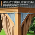 thumbnail image 5 of Aoodor 16' x 12' Hardtop Aluminum Gazebo, Ventilated Double Tops with UV Resistant, 5 of 12
