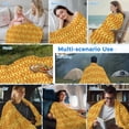 thumbnail image 5 of Orange Geometric Cooling Blanket,Lightweight Breathable Summer Throw Blanket with Double Sided Cold Effect,Modern Moire Abstract Art Aesthetics Picnic Blankets Bed Sheet for Hot Sleepers 50"x60", 5 of 8