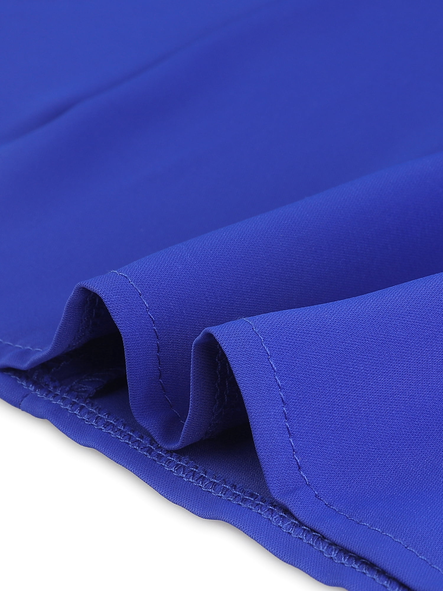 DARING DIVA Women's Ruffle V Neck Chiffon Peasant Blouse S Royal Blue