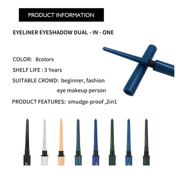 Eyeliner Pens Waterproof Eye Liner Pencil Smudge-proof Make Up Gifts Makeup Cosmetics Household Dresser Accessories Professional Beginner Blue