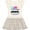 Natural with Stripes, variant on Inktastic I'm Just Here for the Sweets with Spun Sugar Candy Girls Toddler Dress