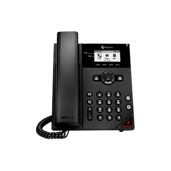 Poly VVX 150 Business IP Phone - VoIP phone - 3-way call capability - SIP, RTCP, RTP, SRTP, SDP - 2 lines