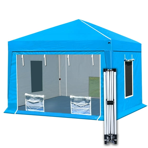 Waterproof Portable Paint Booth with 2pcs Air Filters & Foldable Frames 10X10X9FT Rainproof  Spray Booth for Auto Parts Furnitures and Other Items Painting