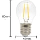 thumbnail image 5 of Paquete de 10 bombillas de filamento LED E27, bombilla Edison Vintage de 2W, bombillas Edison LED de ahorro de energía, blanco cálido, 2700K, bombillas Retro AC 220V, 5 of 5