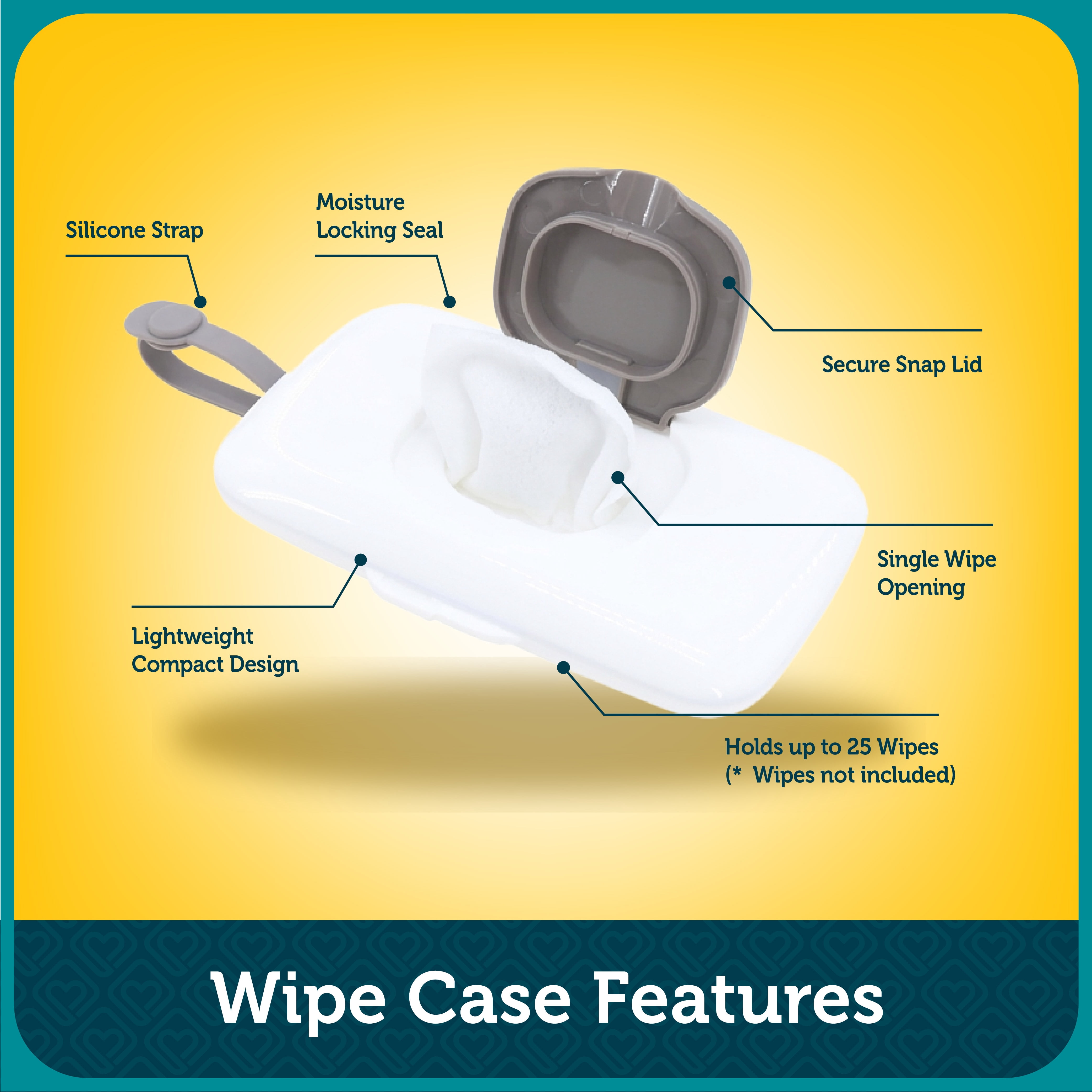Safety 1st Travel Baby Wipe Holder, Travel Wipes Container for Parents on the Go