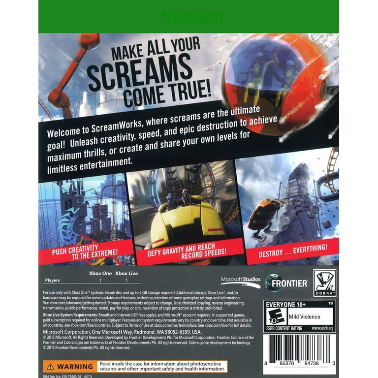 Scream Ride - Xbox One - Walmart.com