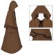 thumbnail image 4 of Capa de mujer unisex, túnica de monje medieval, túnica de cosplay, chal, disfraz de escenario, capa grande, capa para mujer, 4 of 6