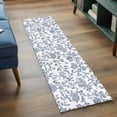 thumbnail image 3 of 2'x6' Rug Runners for Hallways Kitchen, Blue Flower Non Slip Entryway Beside Floor Carpet Runner, Vintage Farmhouse Boho Leaf Spring Summer Washable Laundry Room Bedroom Throw Rugs Mat for Family Pet, 3 of 8