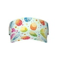 thumbnail image 2 of PAYOHTO Colorful Eggs Sun Visor Ponytail Tennis Hat for Teen Women Breathable Polyester Sun Golf Cap for Men Outdoor Sports Visors Hats for Summer, 2 of 8