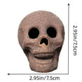 thumbnail image 3 of POINTERTECK Scary Flower Skull Heads  Ceramic Halloween Skull Decor Ornament, 3 of 4