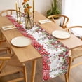 thumbnail image 3 of Valentine's Day Table Runner - 48 Inch Long, Kitchen Dining Table Runner Dresser Scarves, Spring Love Roses Floral Botanical Watercolor Farmhouse Decor for Coffee Tables Wedding Party Banquet, 3 of 8