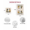 thumbnail image 7 of Easter Eggs Kitchen Dish Towels for Drying Dishes Set of 4, Rabbit Spring Botanical Wildflowers Bunny Beige Waffle Weave Microfiber Hand Tea Bathroom Towels Quick Dry & Absorbent Towel 12x12, 7 of 7
