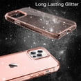 thumbnail image 3 of JETech Glitter Case for iPhone 12 Pro Max, 6.7-Inch, Bling Sparkle Shockproof Phone Bumper Cover, Cute Sparkly for Women and Girls (Rose Gold), 3 of 7