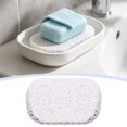 thumbnail image 2 of ZOURIH 4PCS Non-Slip Soap Saver Pads - Self-Draining Soap Bar Holder for Shower, Bathroom and Travel,White, 2 of 6