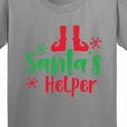 thumbnail image 4 of Inktastic Santa's Helper, Elf Shoes, Snowflakes, Christmas Youth T-Shirt, 4 of 5