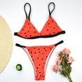 thumbnail image 2 of Ensemble Maillot de Bain en Léopard Snakeskin V-Notch avec Imprimé Animal pour Femme, 2 of 6