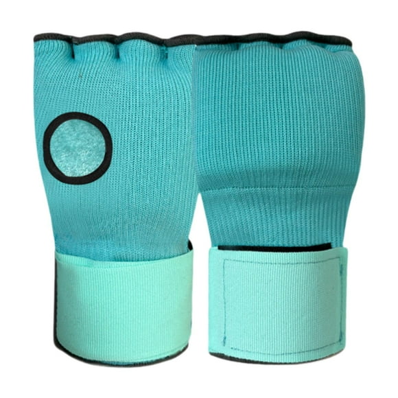 Vendas para manos de boxeo, guantes interiores acolchados, protección para manos, cómodas vendas para boxeo, correas de muñeca rápidas para ejercicio Verde