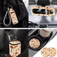 thumbnail image 3 of Yuyamidu Mushroom Auto Seat Covers Full Set of 13 with Steering Wheel Cover Seatbelt Shoulder Pad Fall Maple Leaves Trash Bin Rearview Mirror Cover Coasters Keychain Lipstick Holder Car Decor, 3 of 7