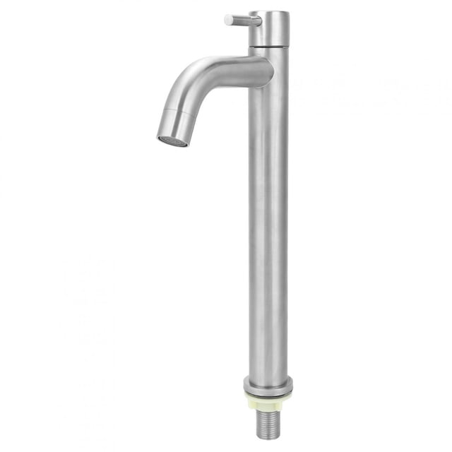 Water Faucet, Durable Sink Faucet, Bathroom Basin Faucet G1/2in Thread Silver For Household Kitchen