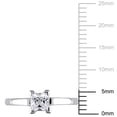 thumbnail image 2 of Everly Women's Created Sapphire 10K White Gold Engagement Ring, 2 of 6