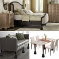 thumbnail image 2 of Elevador para muebles con patas de cama, agregue 3 alturas ajustables de 7,6 cm, 12 cm o 20 cm (4 pares, negro), 2 of 5