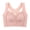 Pink, variant on Jelly Bras For Women Womens Color Blocked Lace Bra Front Buckle Elastic Vest No Underwire Adhesive Black M-3Xl