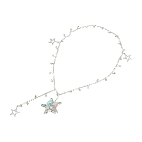 Unique Bargains 1 Pc Braided Hair Chain Fashion Star Braid Hair Accessories for Women Silver Tone