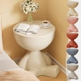 thumbnail image 1 of JASKFLY Plastic Shelves Modern Lift Top Storage Side Table with Lid 16.1x14.1 Inch Beige Gray Pink, 1 of 8