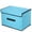 Blue, variant on TRIANU Fabric Stroage Box with Lids, 1Pcs Foldable Stroage Box with Lids, Green, Medium