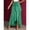 Green, variant on Satin Skirts for Women Spring Summer Tie Waist Ruffle Skirt Casual Formal Evening High-Low Hem Formal Skirt S-2XL
