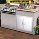 thumbnail image 1 of Premium stainless steel double door gabinete 42\, 1 of 6