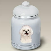 Best of Breed 561186 Maltipoo Stoneware Ceramic Doggie Treat Jar