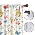 thumbnail image 4 of Blackout Kids Curtains,Flower and Butterfly Childrens Insulated Curtains Set Of 2,Bedroom Essentials,Toddler Room Decor 52"x63"(132x160cm), 4 of 4