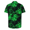 thumbnail image 6 of Yteetum Hawaiian Shirt for Men Short Sleeve T Shirts Floral Print Hawaiian Casual Button Down Short Sleeve Lapel Beach Summer T-Shirts, 6 of 7