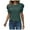 Dark Green, variant on vigerkar Women's Puff Short Sleeve T Shirts Crew Neck Tunic Dressy Casual Summer Vacation Tops (Dark Green, L)