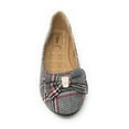thumbnail image 3 of Victoria K Women's Glen Plaid Matching Bow With Rhinestone Ballerina Flats, 3 of 5