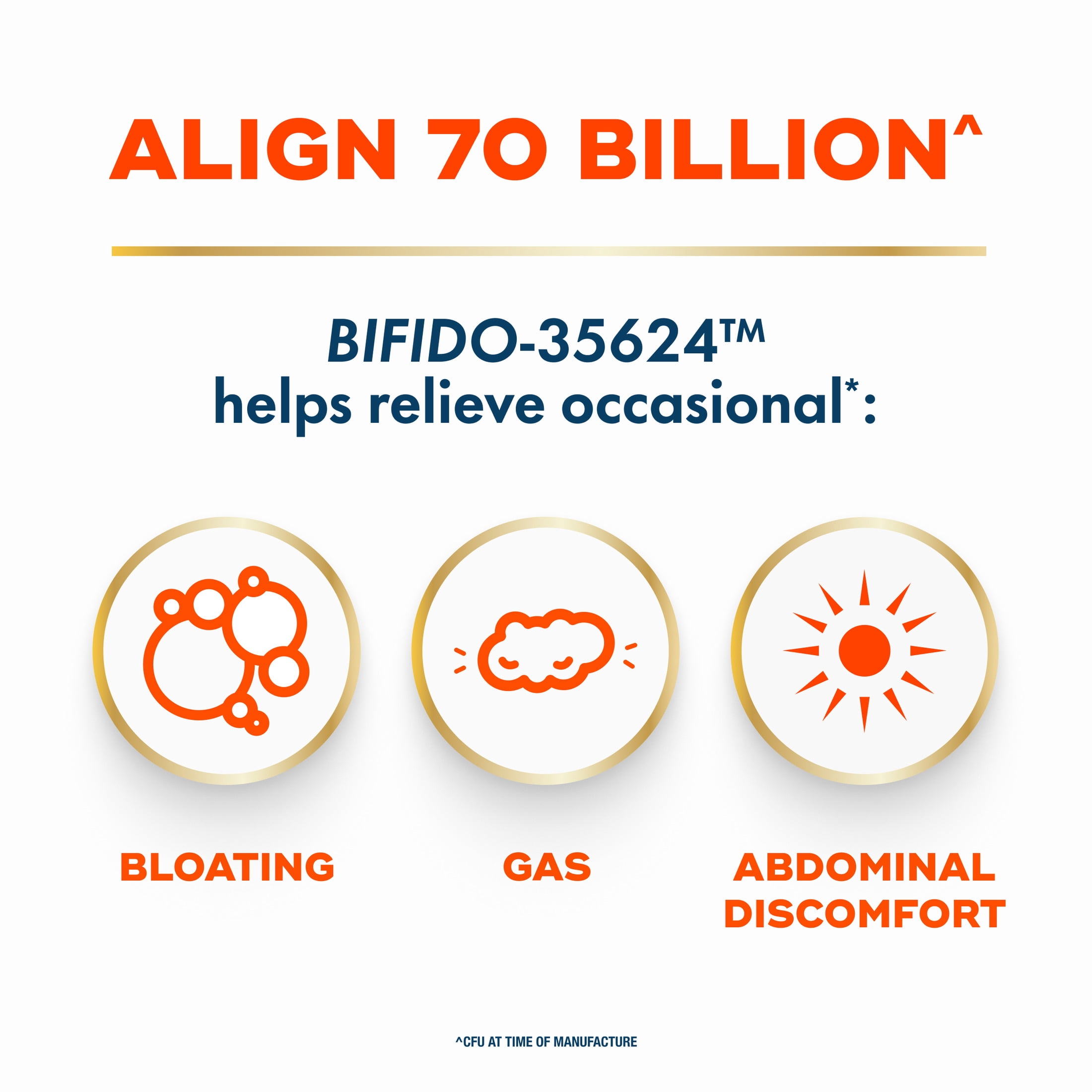 Align Probiotics, 70 Billion CFU^, Daily Probiotic Supplement, 30 Capsules