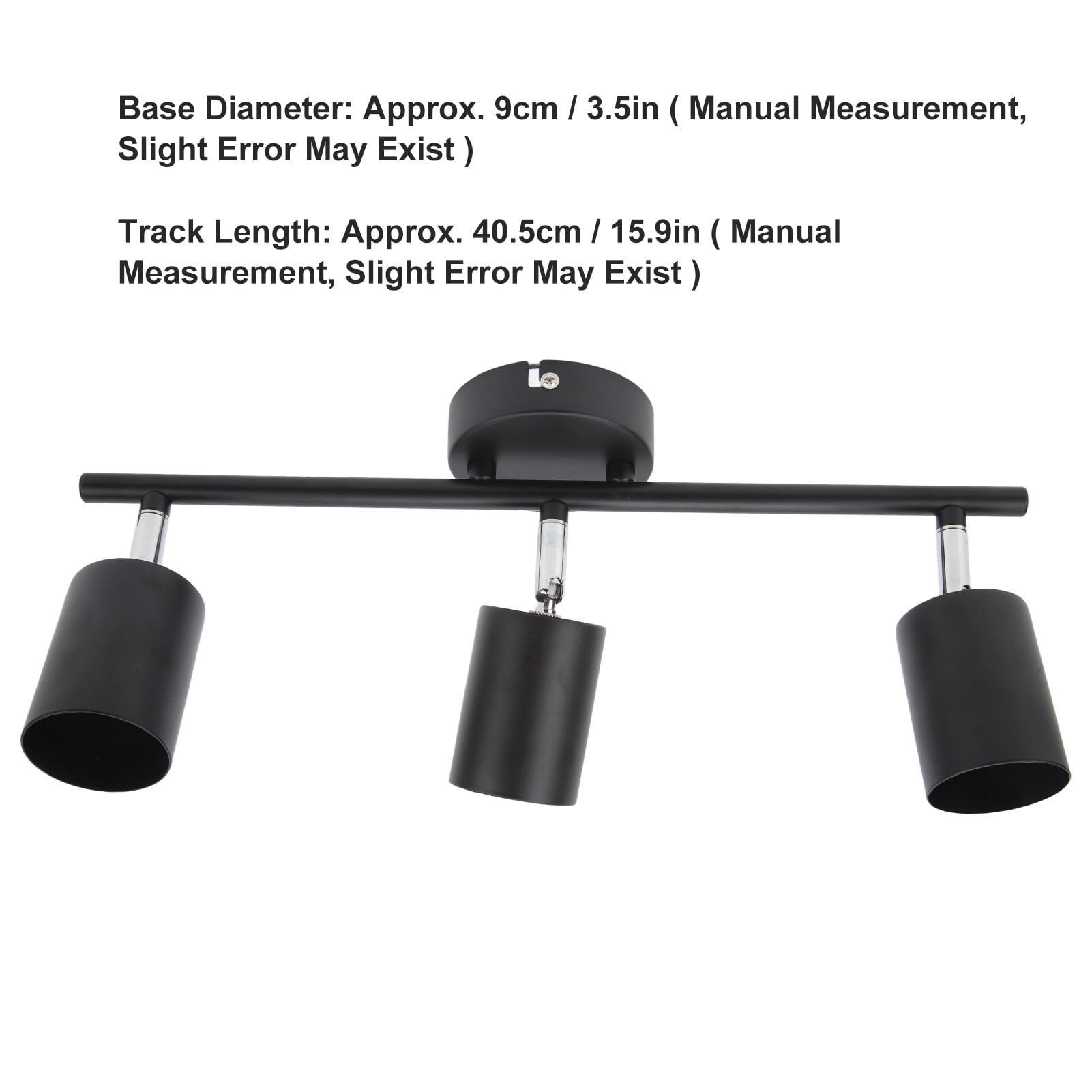 Sorven LED Light Track Kit Track Lighting Kit, 85-265V 15.9in Arm LED Track Light Kit for Bathroom