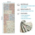 thumbnail image 2 of Pioneer Flower Floral Print Pattern Hot Yoga Mat Towel Non Slip for Hot Yoga - Quick-Drying Yoga Mat Cover with 4 Corner Pockets with Travel Bag - Hot Yoga Towel Non Slip 70"x26", 2 of 6