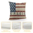 thumbnail image 4 of Market Place Red Ticking Flag Throw Pillow Cover, Red White &amp; Blue Flag Patch, Country Primitive Farmhouse Americana, Patriotic, Independence Day …, 4 of 5