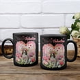 thumbnail image 3 of Hello Valentine’s Day English Springer Spaniel Flower Crown Romantic Pink Floral Mug Springers Dog Lover Gifts Coffee Tea Cup - 00031, 3 of 4