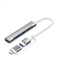 thumbnail image 1 of MesaSe USB C Hub 4 Multi-Port USB Type-C Hub with USB2.0 USB3.0 OTG Function USB Splitter Adapter for Win7/8/10, 1 of 8