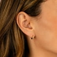 thumbnail image 2 of EDEN Cubic Zirconia Small Gold Hoop Earrings For Women, Gold Huggie Hoop Earrings, 2 of 7