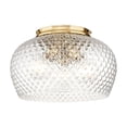 thumbnail image 5 of Golden Lighting Adeline 3-light Flush Mount in Matte Black, 5 of 7
