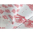 thumbnail image 4 of Ambesonne Coral Quilted Bedspread Set 3 Pcs, Underwater Seaweeds Dots, Queen Size, Coral Red White, 4 of 5