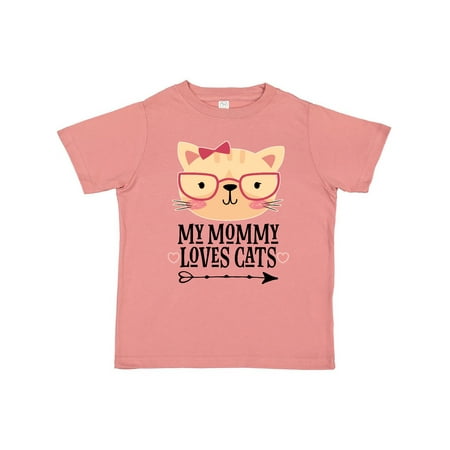 

Inktastic My Mommy Loves Cats Childs Gift Toddler Boy or Toddler Girl T-Shirt