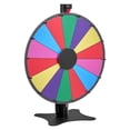 thumbnail image 5 of 24 Inch Spinning Prize Wheel with Stand 14 Slot Adjustable Height Tabletop or Floor Standing Fortune Roulette Wheel with Dry Erase Board and Markers for Parties Trade Shows Carnival Events, 5 of 8